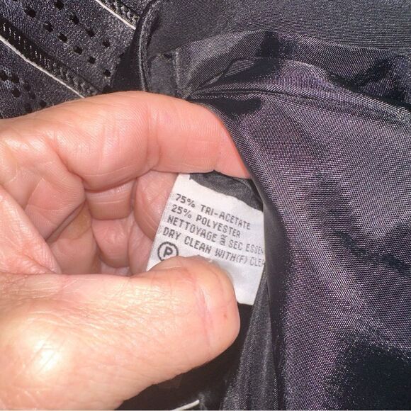 Ella Donna by Ann Taylor Black & White Beaded Sleeveless Blouse‎ 42 Euro Formal - Picture 7 of 10